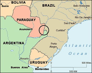 The lawless "Tri-Border Area" in South America